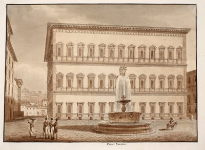 The Palazzo Farnese by Agostino Tofanelli